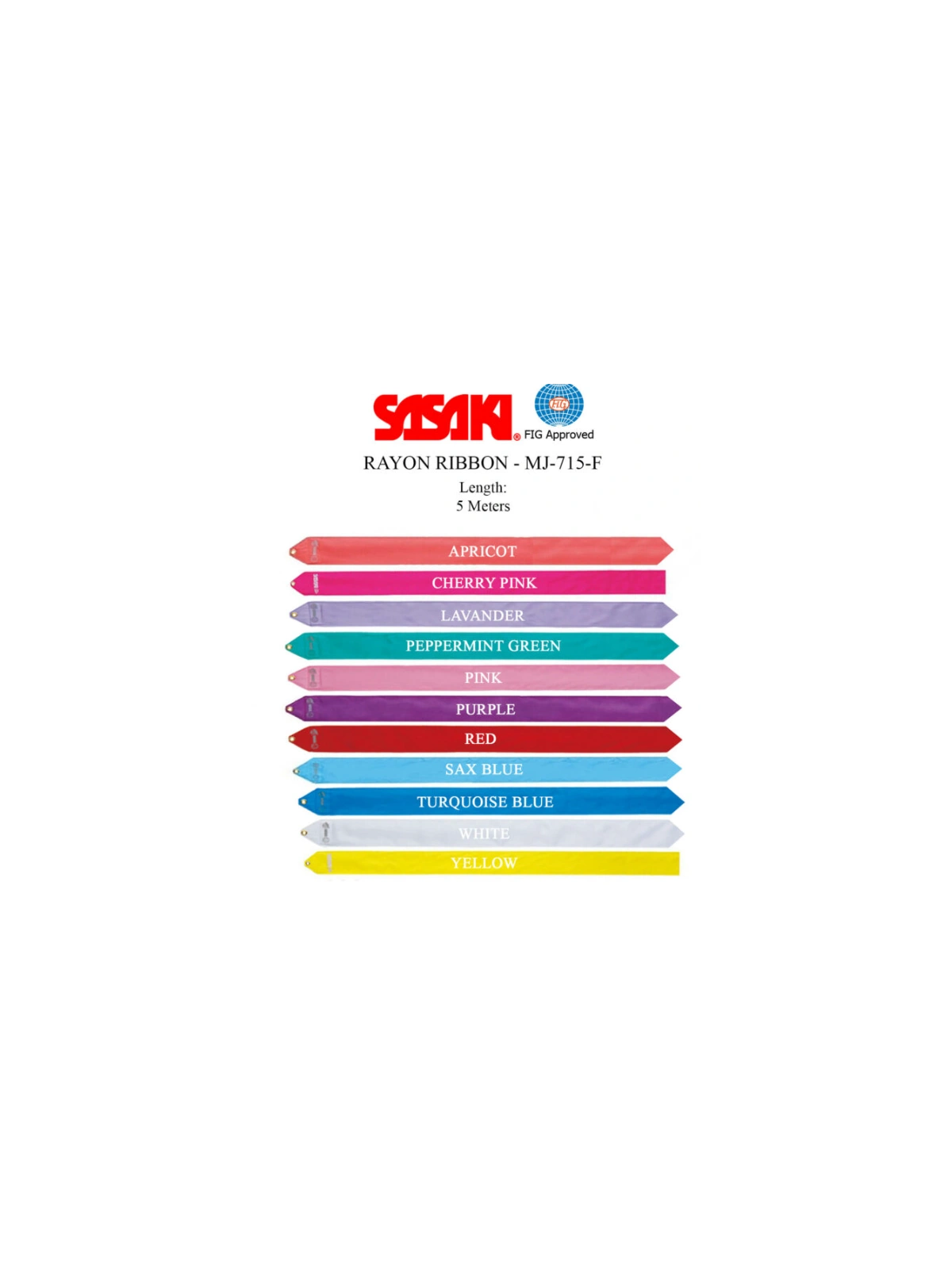Sasaki Rayon Ribbon 5 Meter MJ-715-F