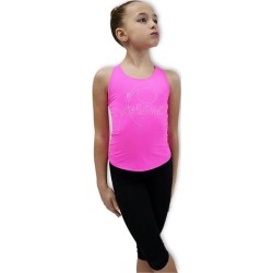 Black Microfiber Capri Tights